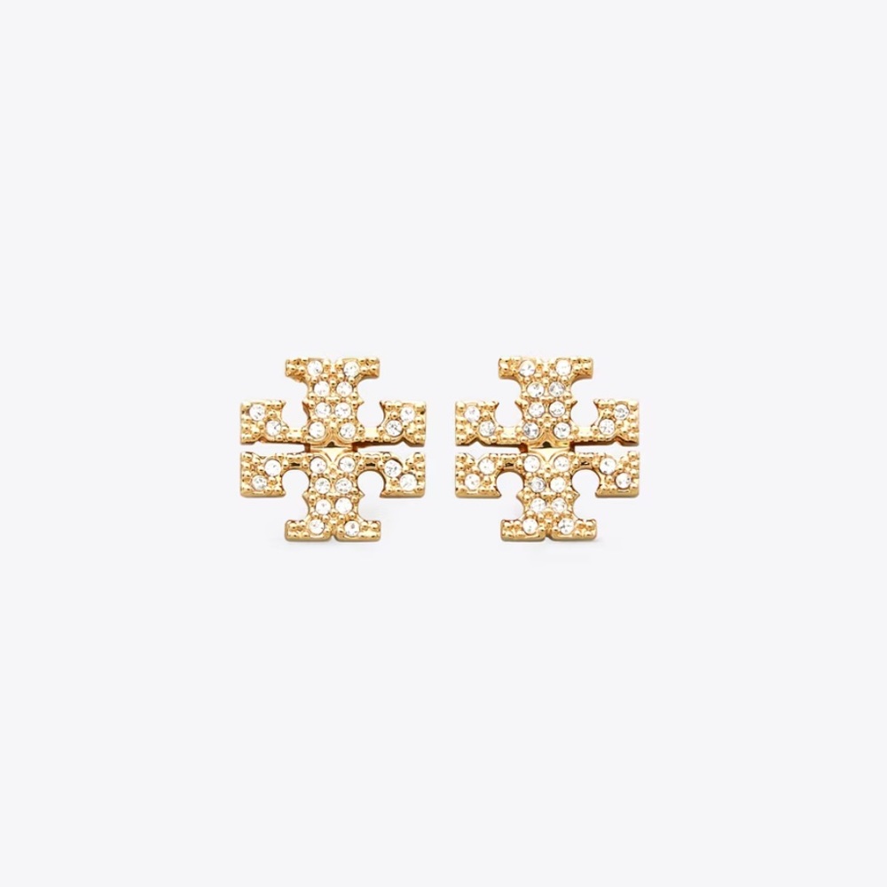 Tory Burch Miller‎ Pave Stud Earring - Picture 2 of 3